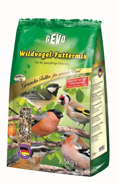 GEVO® Wildvogel-Futtermix für ganzjährige Fütterung - 2,5 kg GEVO® Wildvogel-Futtermix für ganzjährige Fütterung - 2,5 kg