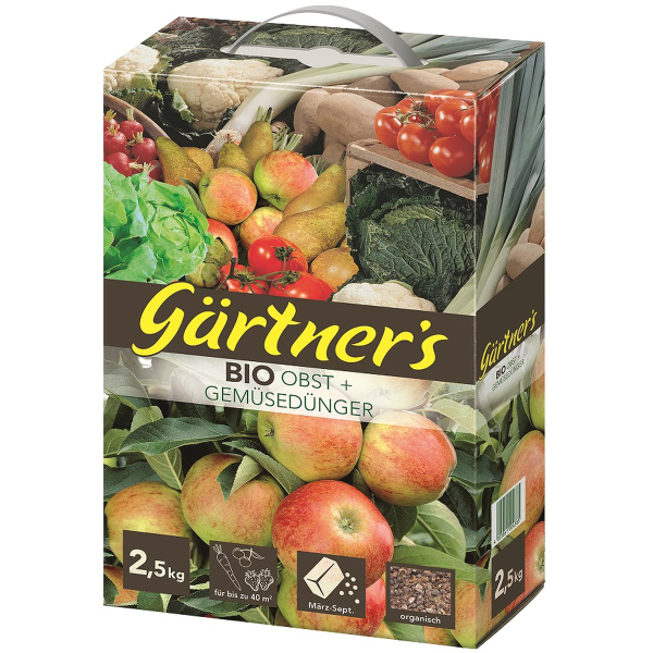 gpi Gärtner´s BIO Obst- und Gemüsedünger - 2,5 kg