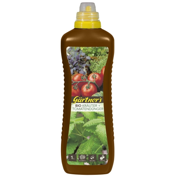 gpi Gärtner´s Biogarten Bio Kräuter + Tomatendünger - 1 Liter