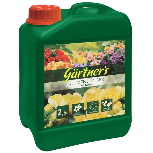 gpi Gärtner´s Blumendünger mit Guano - 2,5 Liter