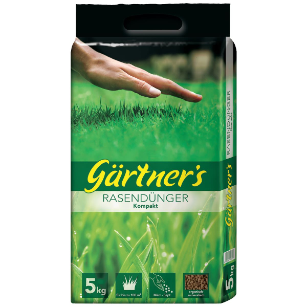 gpi Gärtner´s Rasendünger Kompakt für bis zu 100 m² - 5 kg