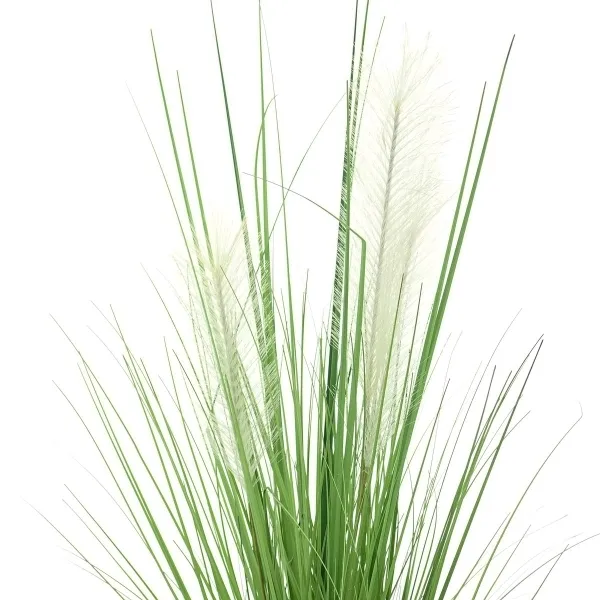DPI Grasarrangement 80 cm im weißen Topf - Kunstpflanzen