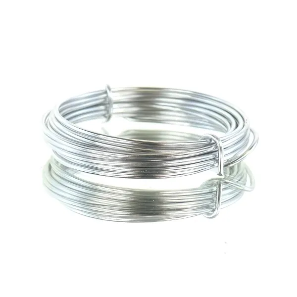 H & R Bastel - Aluminiumdraht Silberfarben rostfrei Ø 2 mm - 3 Meter H & R Bastel - Aluminiumdraht Silberfarben rostfrei Ø 2 mm - 3 Meter