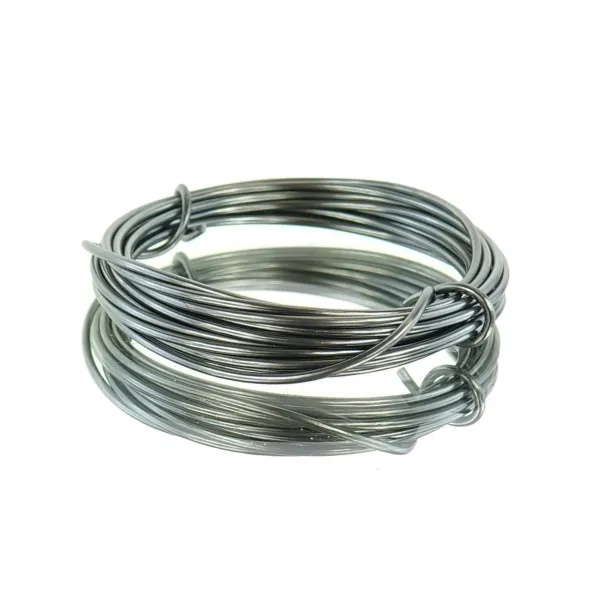 H & R Bastel - Aluminiumdraht Anthrazit rostfrei Ø 2 mm - 3 Meter
