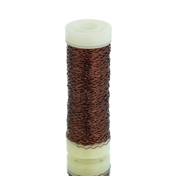 H & R Bastel - Bouillondraht Brandy braun-rot Ø 0,3 mm - 35 Meter