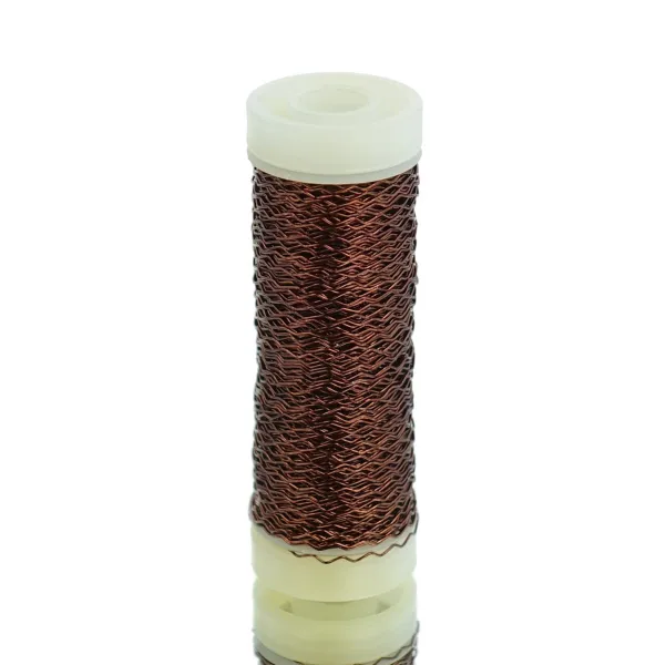 H & R Bastel - Bouillondraht Brandy braun-rot Ø 0,3 mm - 35 Meter