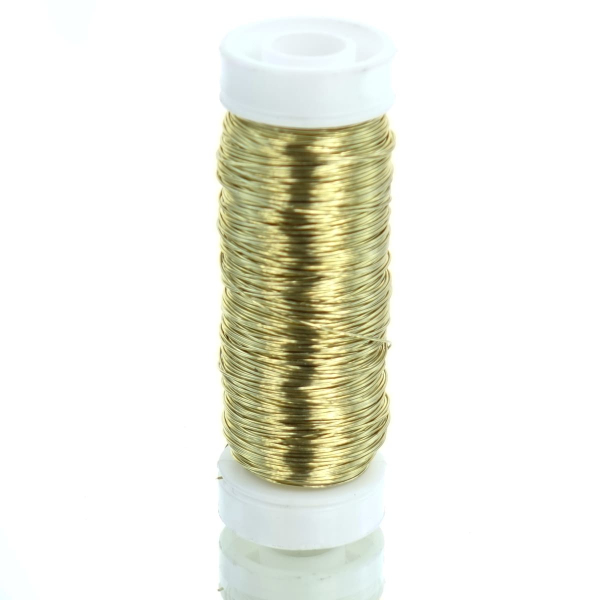 H & R Bastel - Decolackdraht Goldfarben rostfrei 0,3 mm - 50 Meter