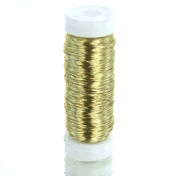 H & R Bastel - Decolackdraht Goldfarben rostfrei 0,3 mm - 50 Meter