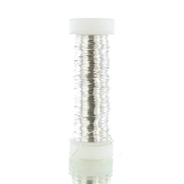 H & R Bastel - Decolackdraht Silberfarben rostfrei Ø 0,3 mm - 50 Meter