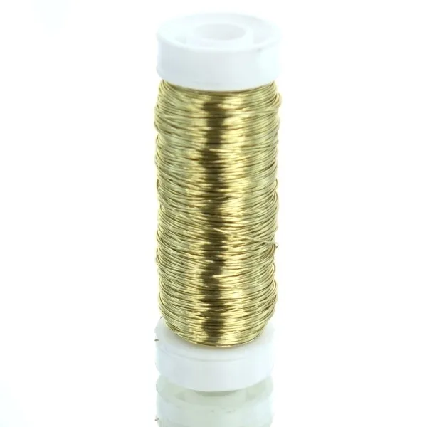 H & R Bastel - Decolackdraht Goldfarben rostfrei 0,3 mm - 50 Meter