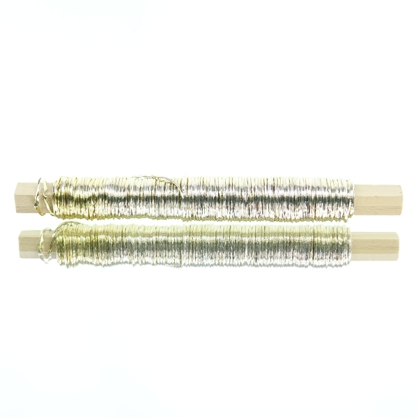 H & R Papierwickeldraht Goldfarben Ø 0,8 mm 22 Meter