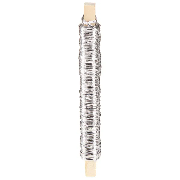 H & R Papierwickeldraht Silberfarben Ø 0,8 mm 22 Meter