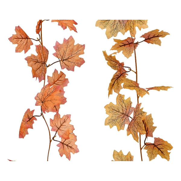 Herbstdeko Girlande Laubblätter