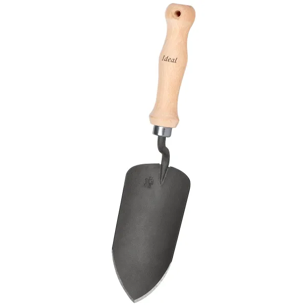IDEAL-Blumenkelle mit 15,5 cm Buchenstiel - Hochwertiger Vergütungsstahl IDEAL-Blumenkelle mit 15,5 cm Buchenstiel - Hochwertiger Vergütungsstahl