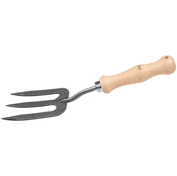 IDEAL-Handgabel mit 15,5 cm Buchenstiel - Hochwertiger Vergütungsstahl