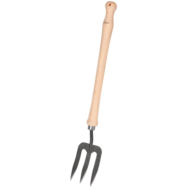 IDEAL-Handgabel mit 40 cm Buchenstiel - Hochwertiger Vergütungsstahl IDEAL-Handgabel mit 40 cm Buchenstiel - Hochwertiger Vergütungsstahl