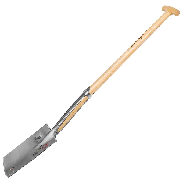 IDEAL-Rode- & Baumschulspaten mit Tritt und Eschen-T-Stiel 85 cm