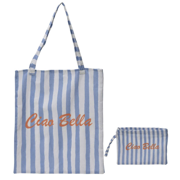 Kaemingk Beutel Ciao Bella 2er Set L: 44 W: 38 H: 0,5 cm - Polyester-Baumwolle