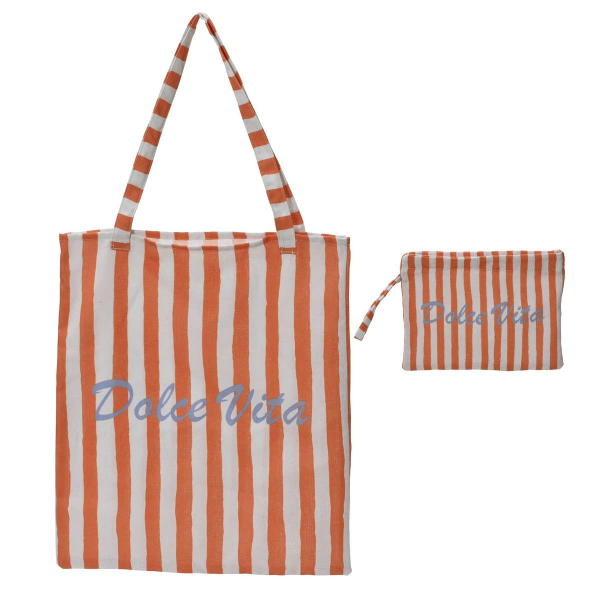 Kaemingk Beutel Dolce Vita 2er Set L: 44 W: 38 H: 0,5 cm - Polyester-Baumwolle