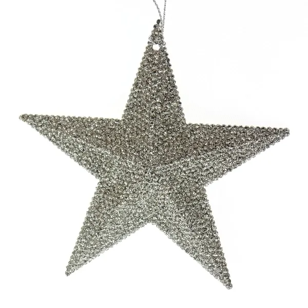 Kaemingk Bruchfester Weihnachtssternanhänger Champagner mit Glitter Ø 10,5 cm Kaemingk Bruchfester Weihnachtssternanhänger Champagner mit Glitter Ø 10,5 cm