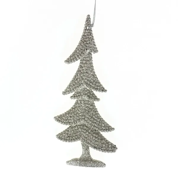 Kaemingk Bruchfester Weihnachtstannenbaumanhänger Champagner mit Glitter 15 cm Kaemingk Bruchfester Weihnachtstannenbaumanhänger Champagner mit Glitter 15 cm