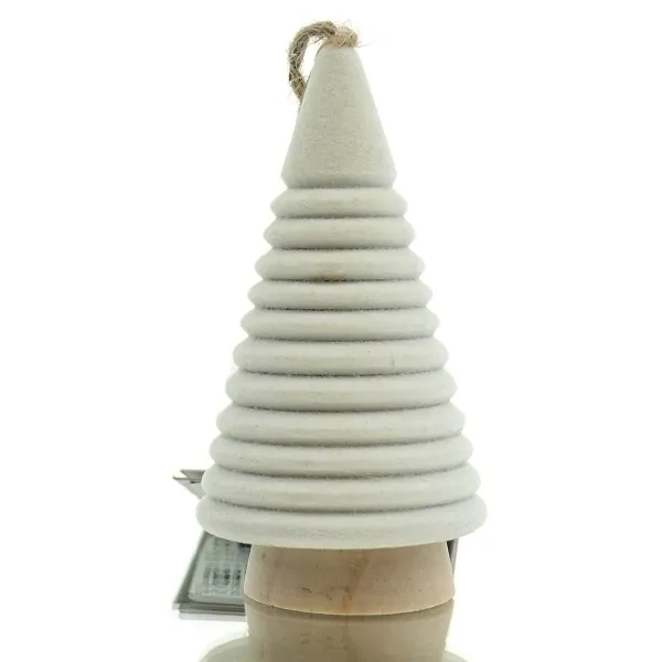 Kaemingk Christbaumanhänger Tanne Beige Ø 6 cm Höhe 10 cm - MDF Kaemingk Christbaumanhänger Tanne Beige Ø 6 cm Höhe 10 cm - MDF