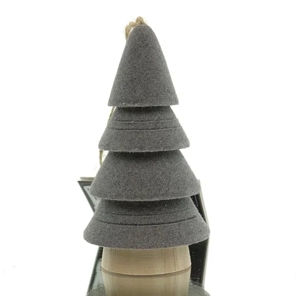 Kaemingk Christbaumanhänger Tanne Taupe Ø 6 cm Höhe 10 cm - MDF Kaemingk Christbaumanhänger Tanne Taupe Ø 6 cm Höhe 10 cm - MDF