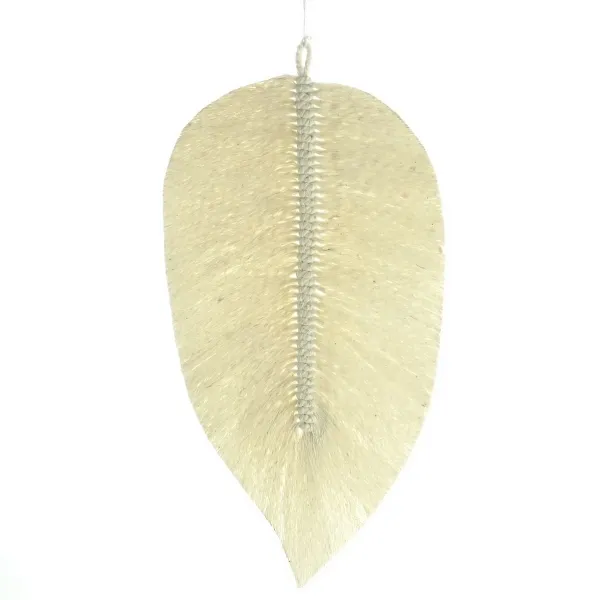 Kaemingk Deko-Blatt zum Aufhängen Natur-Weiß 30 cm x 16 cm - Baumwolle Kaemingk Deko-Blatt zum Aufhängen Natur-Weiß 30 cm x 16 cm - Baumwolle