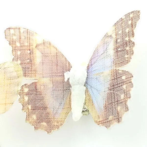 Kaemingk Deko-Schmetterlinge aus Organza mit Clip im 6 er Pack