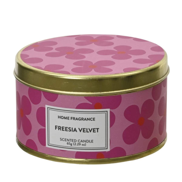 Kaemingk Duftkerze in Dose Ø 7,8 cm H: 4,5 cm - Freesia Velvet