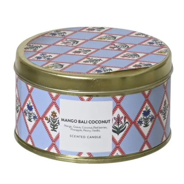 Kaemingk Duftkerze in Dose Mango Bali Coconut Ø 7,8 cm Höhe 4,5 cm - Wachs & Metall Kaemingk Duftkerze in Dose Mango Bali Coconut Ø 7,8 cm Höhe 4,5 cm - Wachs & Metall