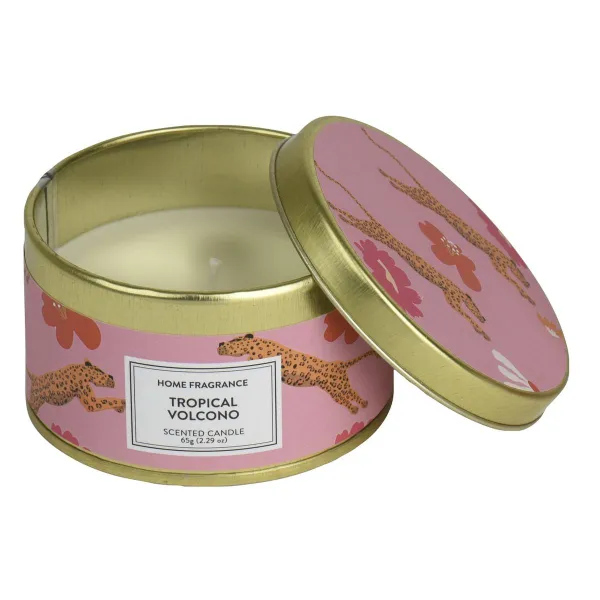 Kaemingk Duftkerze in Dose Ø 7,8 cm H: 4,5 cm - Tropical Volcono
