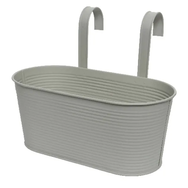 Kaemingk Einhängekasten Rille Cool Grey grau 32 cm - Metall Kaemingk Einhängekasten Rille Cool Grey grau 32 cm - Metall