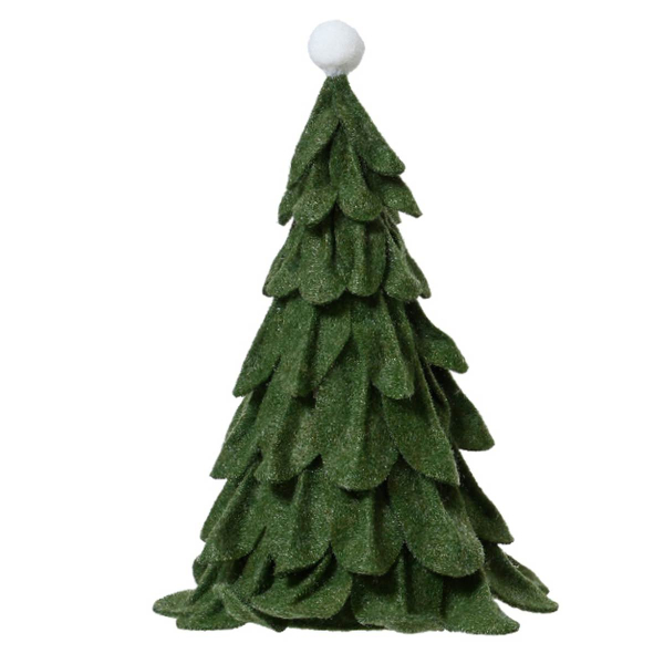 Weihnachtsdeko Tannenbaum Dunkelgrün 24 cm - Filz