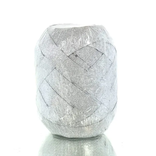 Kaemingk Geschenkband Silberfarben mit Glitzereffekt - 20 Meter Kaemingk Geschenkband Silberfarben mit Glitzereffekt - 20 Meter