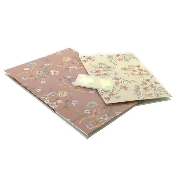 Kaemingk Geschenktaschen mit floralem Muster in 2 Größen - Papier