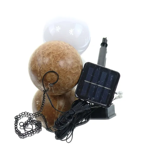 Kaemingk Hängelampe Solar - weiß - terracottafarben