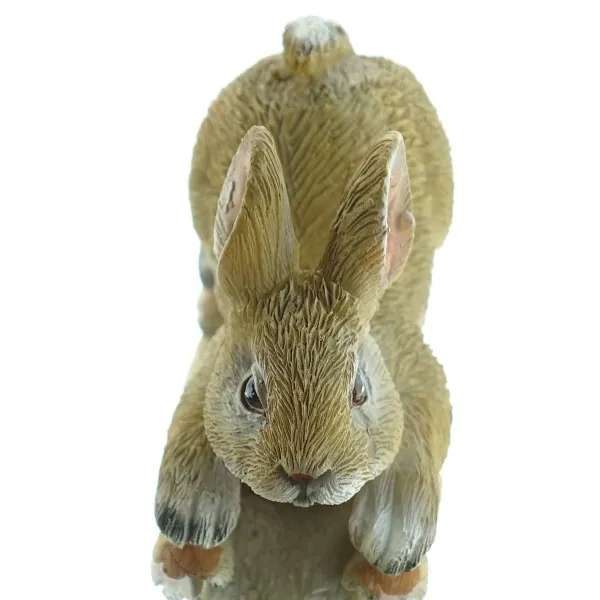 Kaemingk Hase Hellbraun auf den Vorderpfoten liegend 5 cm - Polyresin