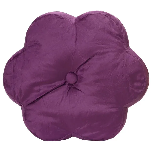 Decoris® Indoor-Kissen Blüte Lila Ø 38 cm - Polyester