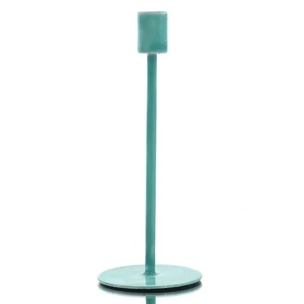 Kaemingk Kerzenhalter Aluminium 9-H22,5 cm hellgrün