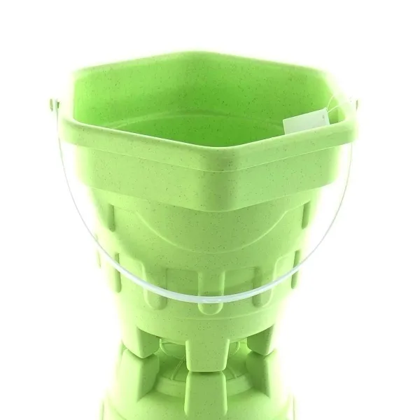 Kaemingk Kinder Eimer Grün in Sandburgform Ø 22,5 cm - Kunststoff Kaemingk Kinder Eimer Grün in Sandburgform Ø 22,5 cm - Kunststoff