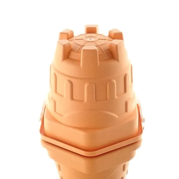 Kaemingk Kinder Eimer Orange in Sandburgform Ø 22,5 cm - Kunststoff