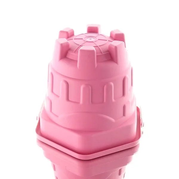 Kaemingk Kinder Eimer Pink in Sandburgform Ø 22,5 cm - Kunststoff