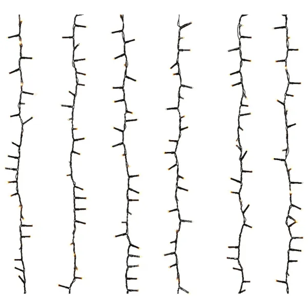 Lumineo LED Baumkaskade compact 9 Stränge 648 Lichter - softgold