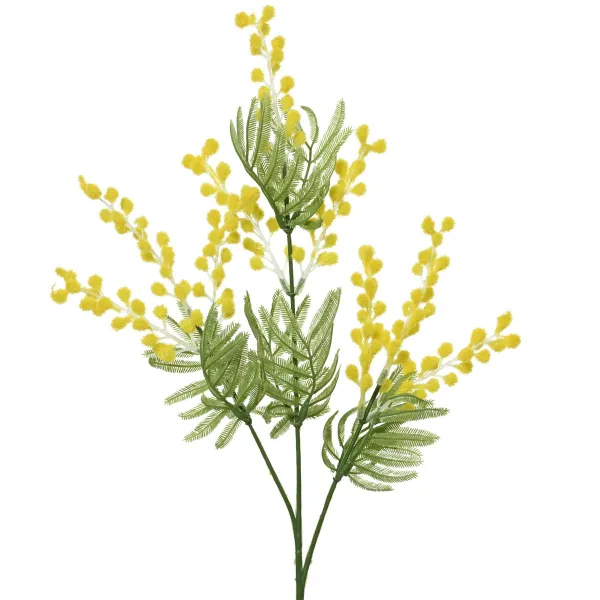 Everlands Silber-Akazie- Falsche Mimose Gelb 67 cm - Kunstblumen