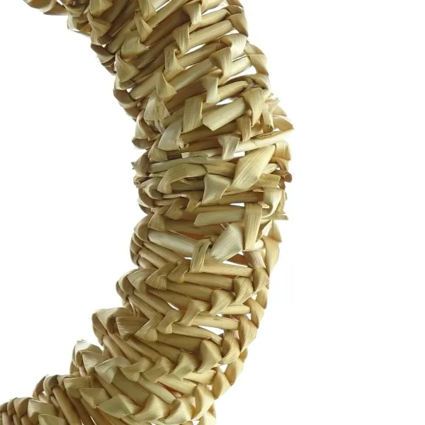 Kaemingk Ornamentanhänger Strohring Natur Ø 14 cm