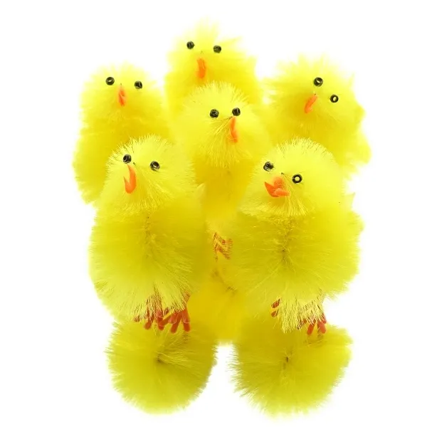 Kaemingk Oster-Deko Küken 6er Pack 6,5 cm - Chenille Kaemingk Oster-Deko Küken 6er Pack 6,5 cm - Chenille