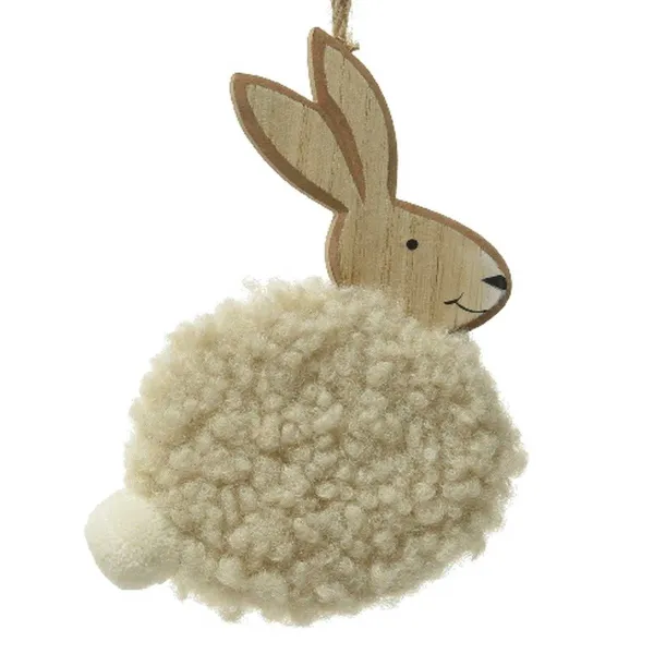 Kaemingk Oster-Hase Beige 12 cm - MDF Kaemingk Oster-Hase Beige 12 cm - MDF