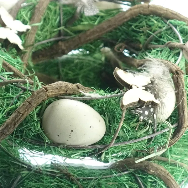 Kaemingk Osterkranz Cremeweiß Ø 25 cm