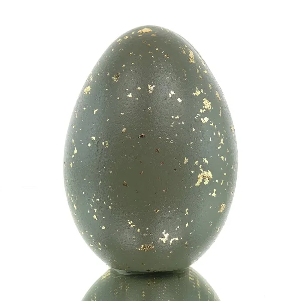 Kaemingk Osterdeko Austeller Ei - grün/gold - Kunststoff